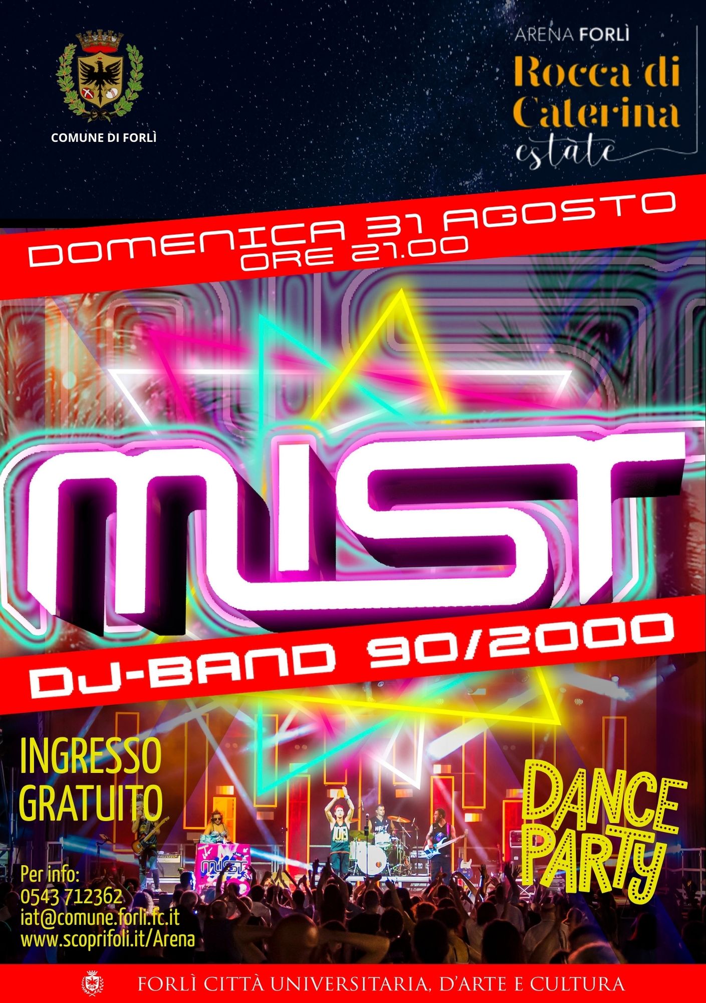 31 AGOSTO – CONCERTO -Ultimo Evento Estivo della Rassegna di Rocca Caterina Estate