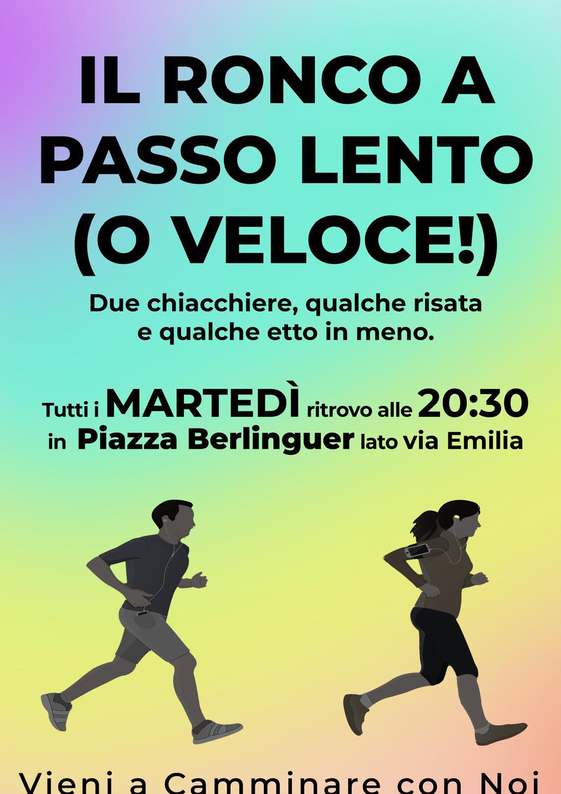 16 SETTEMBRE – SPORT – Camminata , due chiacchiere, qualche risata e qualche etto in meno.