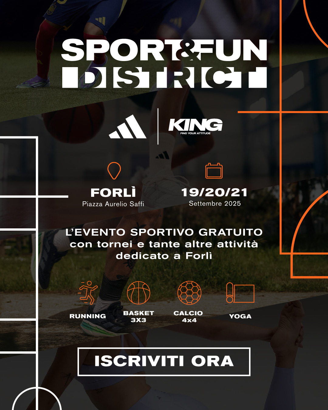 20 SETTEMBRE – SPORT – Sport & Fun District by King and @adidasita in Piazza Saffi