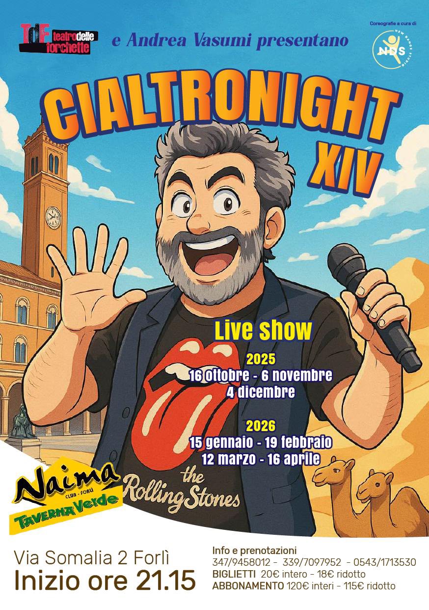 6 NOVEMBRE – COMICITA’ Al Naima seconda serata di CIALTRONIGHT