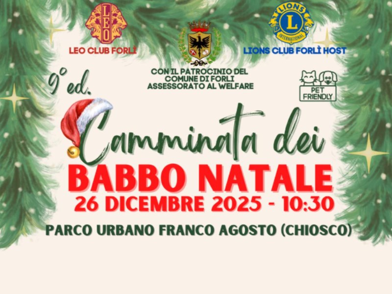 26 DICEMBRE  – Camminata dei Babbi Natale al Parco Urbano Franco Agosto