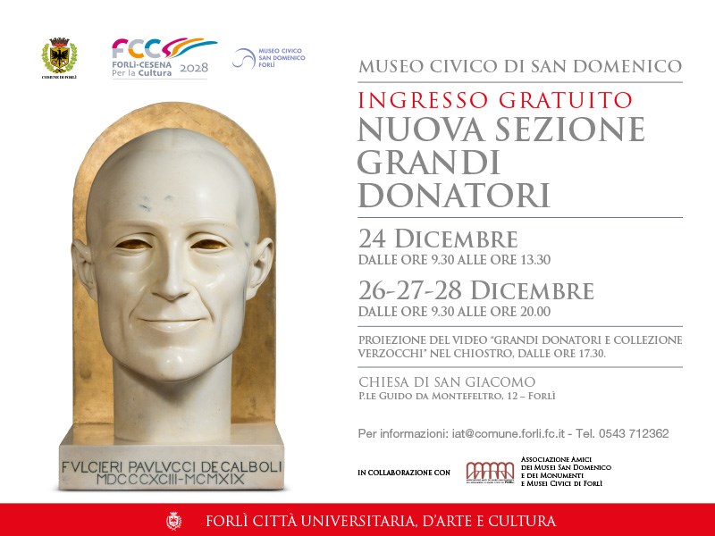 24 DICEMBRE – MOSTRA Speciale Grandi Donatori al Museo San Domenico