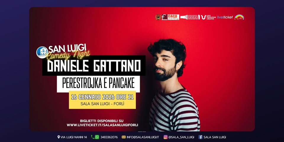 16 GENNAIO 2026 – TEATRO – Alla Sala San Luigi  𝗣𝗘𝗥𝗘𝗦𝗧𝗥𝗢𝗝𝗞𝗔 𝗘 𝗣𝗔𝗡𝗖𝗔𝗞𝗘 di Daniele Gattano