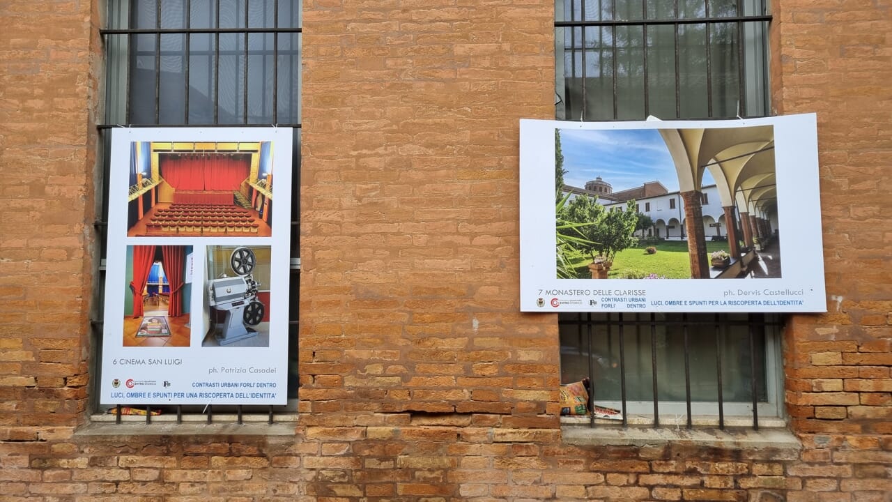 22 GENNAIO 2026 – Continua la Mostra Fotografica esterna alla Ex Filanda “Contrasti urbani, Forlì dentro”