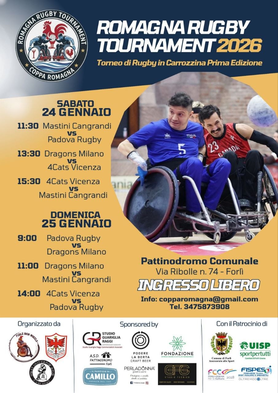 24 GENNAIO 2026 – 1 Torneo di Rugby in Carrozzina