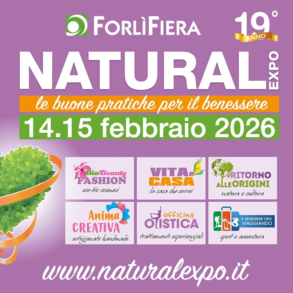 14 FEBBRAIO 2026 – FIERA -NATURAL EXPO con 250 Espositori