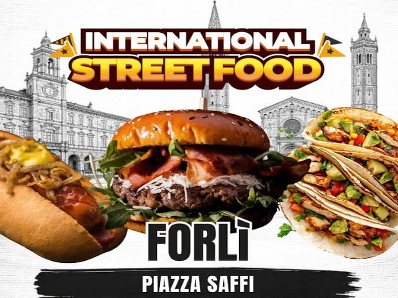 13 MARZO 2026 – Torna INTERNATIONAL STREETFOOD IN Piazza Saffi