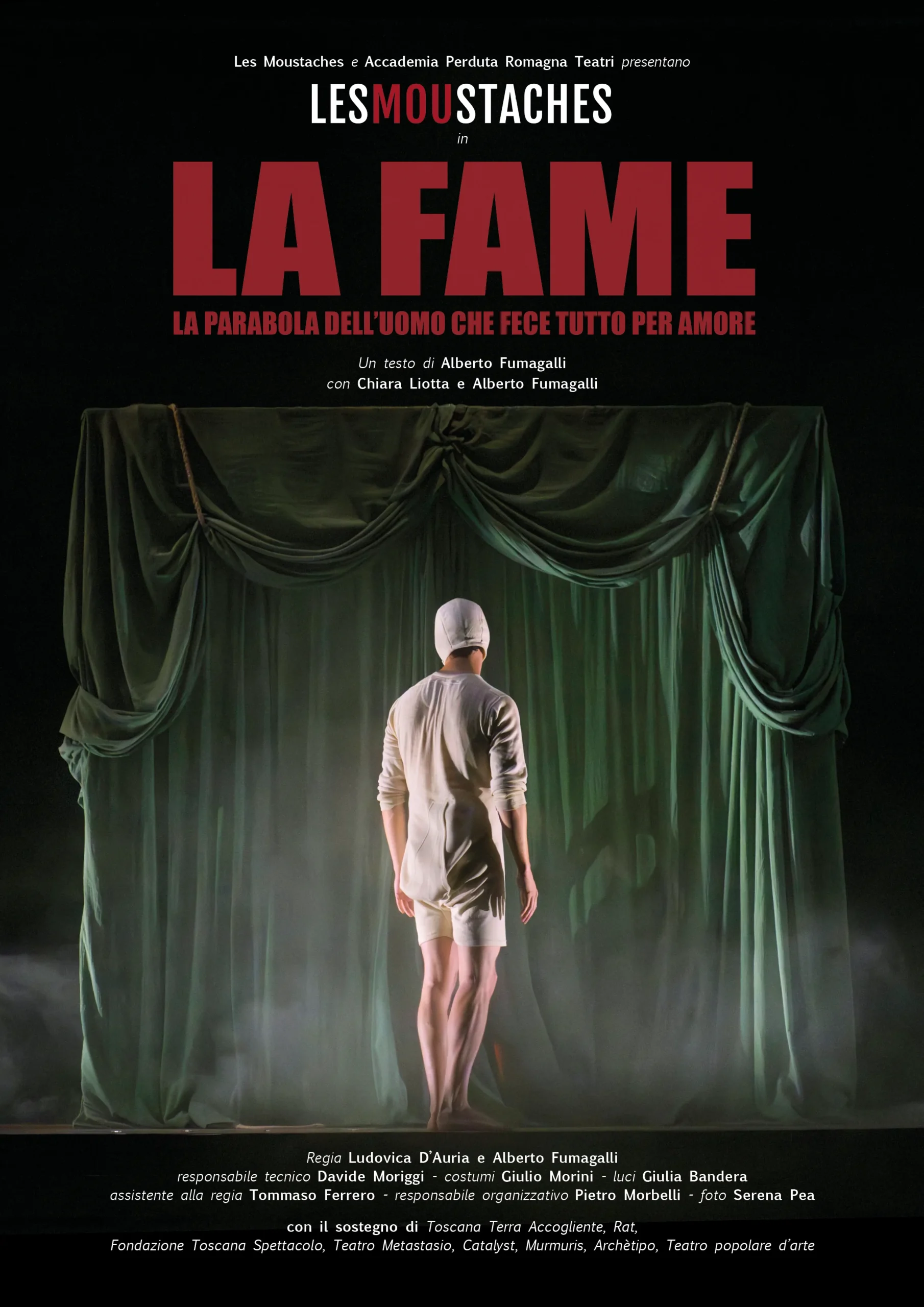 14 APRILE 2026 – TEATRO – Al Piccolo e’ di scena “La Fame – La parabola dell’uomo che fece tutto per amore