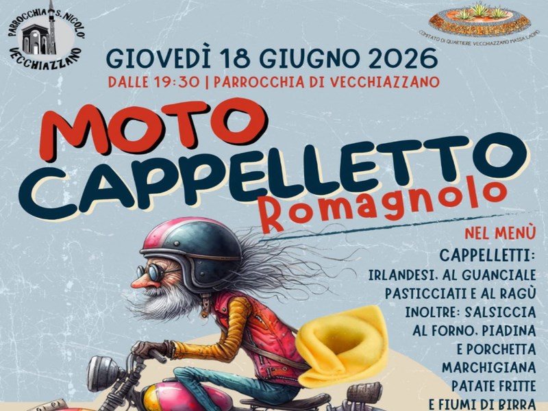 18 GIUGNO 2026 – EVENTO – Moto Cappelletto Romagnolo alla Parrocchia di Vecchiazzano