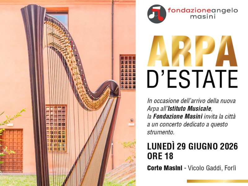 29 GIUGNO 2026 – CONCERTO  –  Arpa d’estate alla Corte Masini