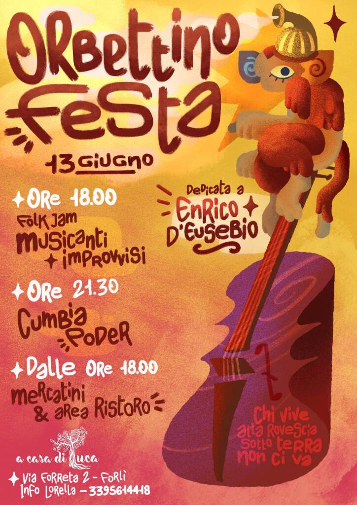 13 GIUGNO 2026 – CONCERTO – Torna L’Orbettino Fest