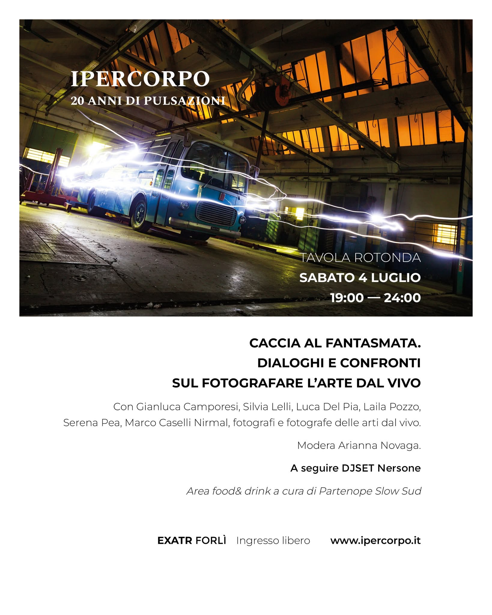 4 LUGLIO 2026 – All’ex ATR Fotografia e Musica