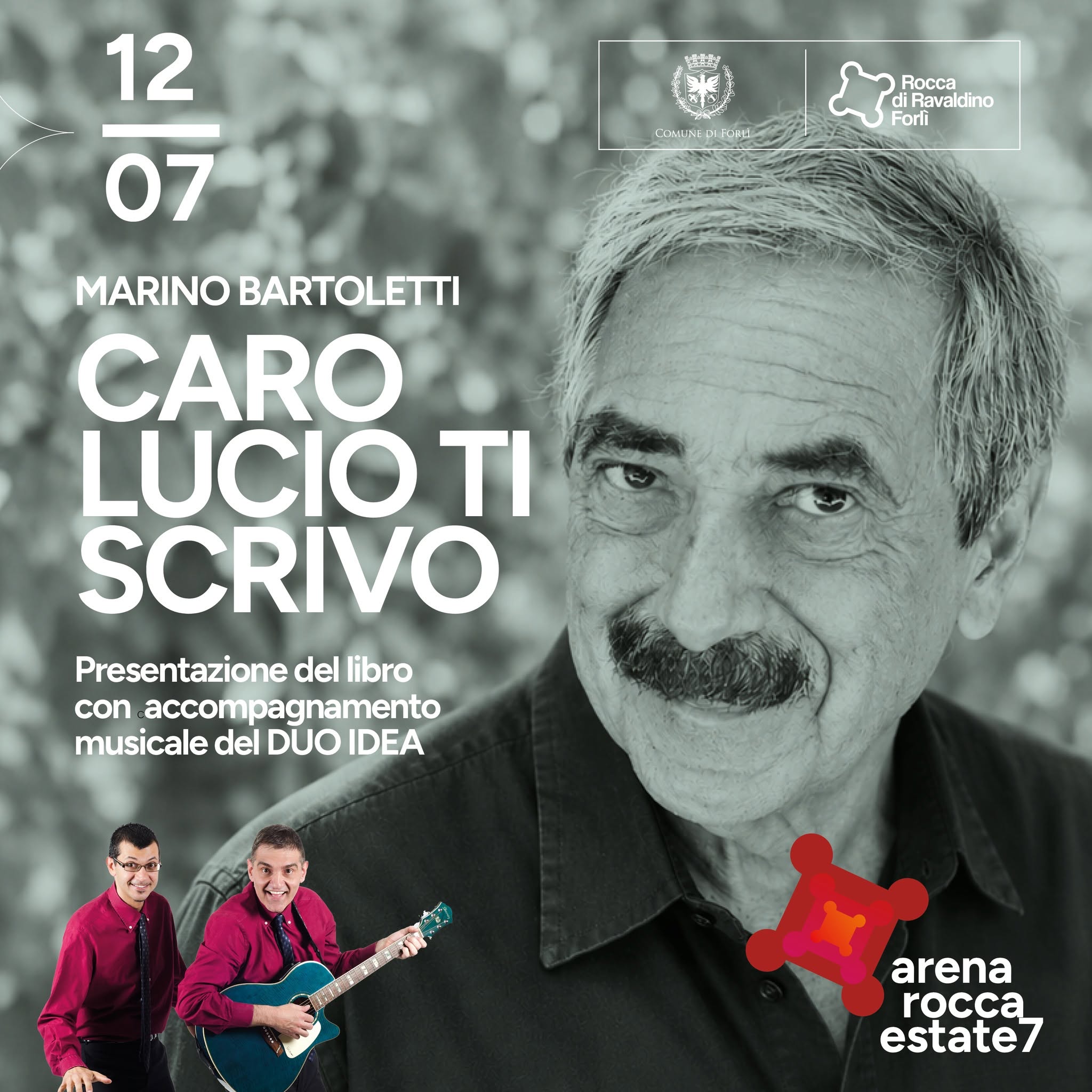 12 LUGLIO 2026 – EVENTO All’Arena della Rocca Presentazione del libro del giornalista Marino Bartoletti “Caro Lucio ti scrivo “