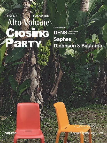 2 LUGLIO 2026 – EVENTO – Alto Volume Closing Party 2026: l’ultima festa della stagione a Forlì