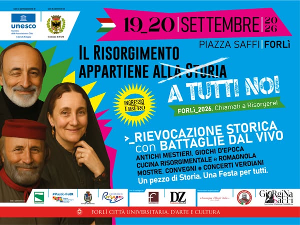 19 SETTEMBRE 2026 – EVENTO Il Risorgimento appartiene A TUTTI NOI Programma Completo