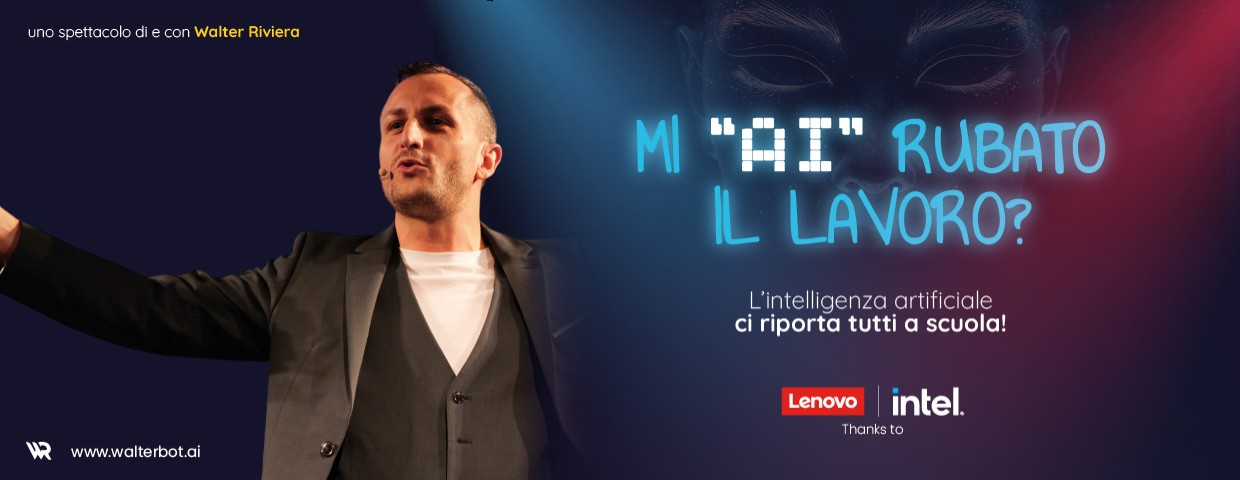 1 OTTOBRE 2026 – TEATRO Al Testori in scena “Mi “AI” rubato il lavoro ?” con Walter Riviera