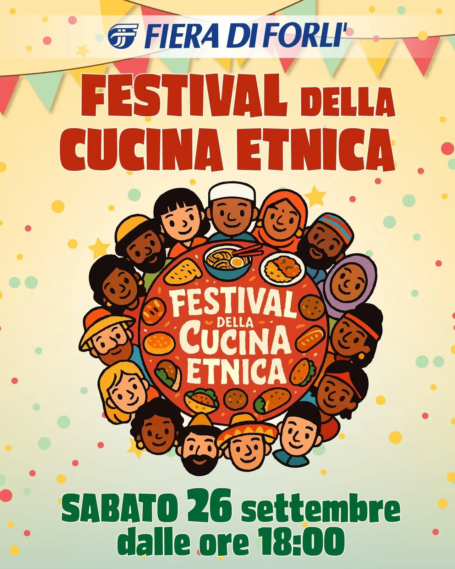 26 SETTEMBRE 2026 – EVENTO Festival della Cucina Etnica alla Fiera di Forlì
