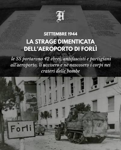 29 SETTEMBRE 2026 – EVENTO  Forlì non dimentica: l’82° anniversario della  strage di ebrei e antifascisti all’Areoporto PER NON DIMENTICARE MAI