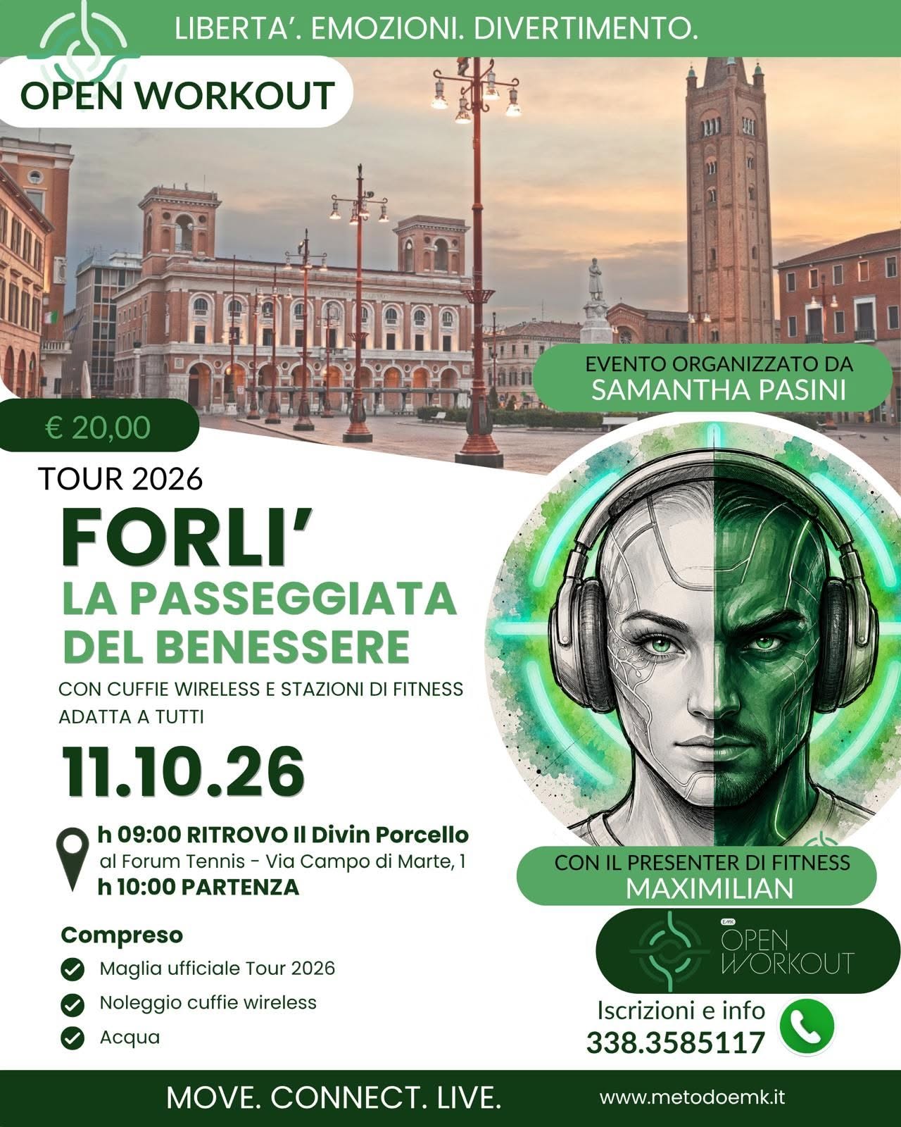 11 OTTOBRE 2026 – SPORT PER TUTTI  – La Passeggiata del Benessere Open Workout
